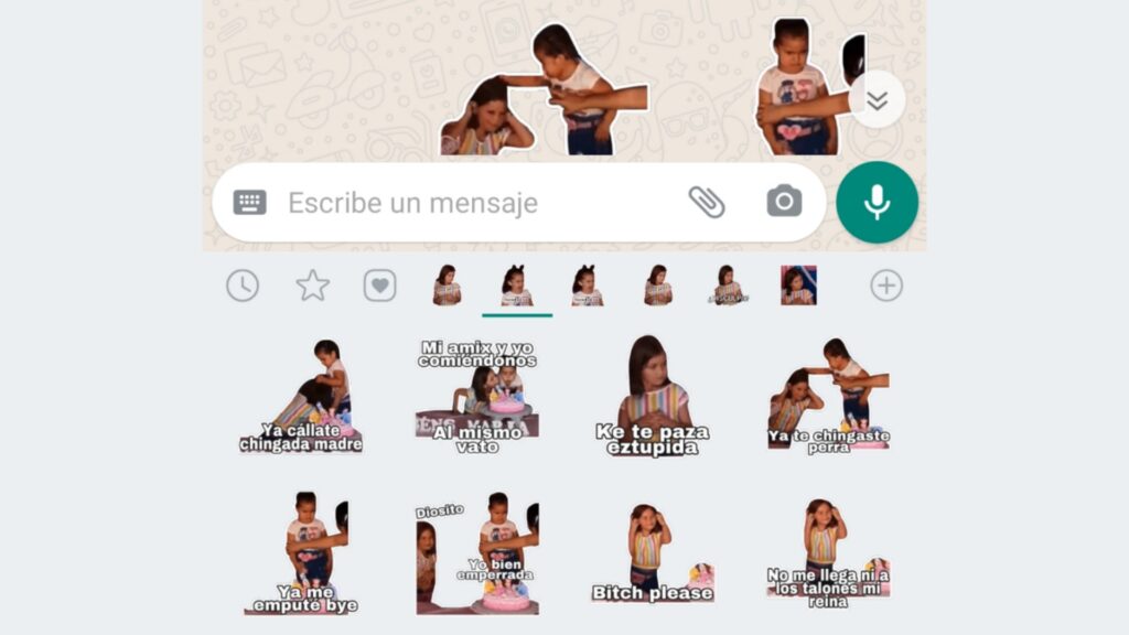 Nuevos STICKERS de la niña del pastel: Coleccion completa